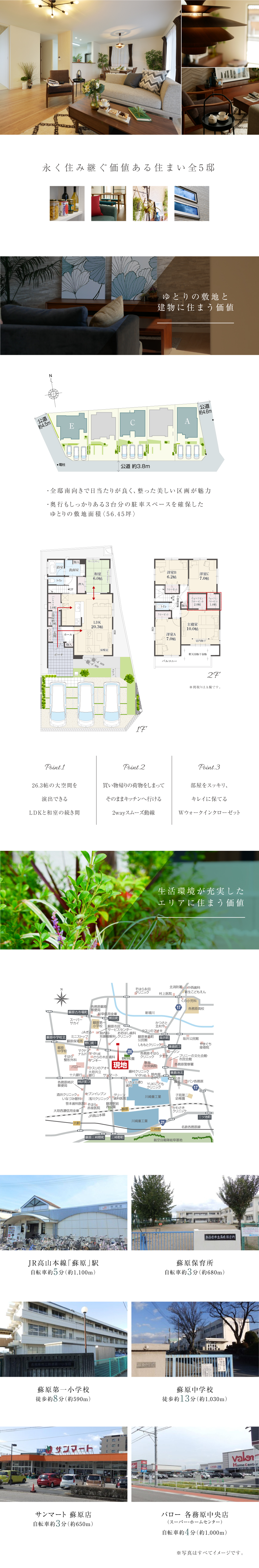 物件概要｜E's garden 各務原市蘇原野口町Ⅴ｜ 愛知・岐阜・三重の新築