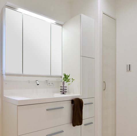 収納付シャンプードレッサー(W900+300mm)